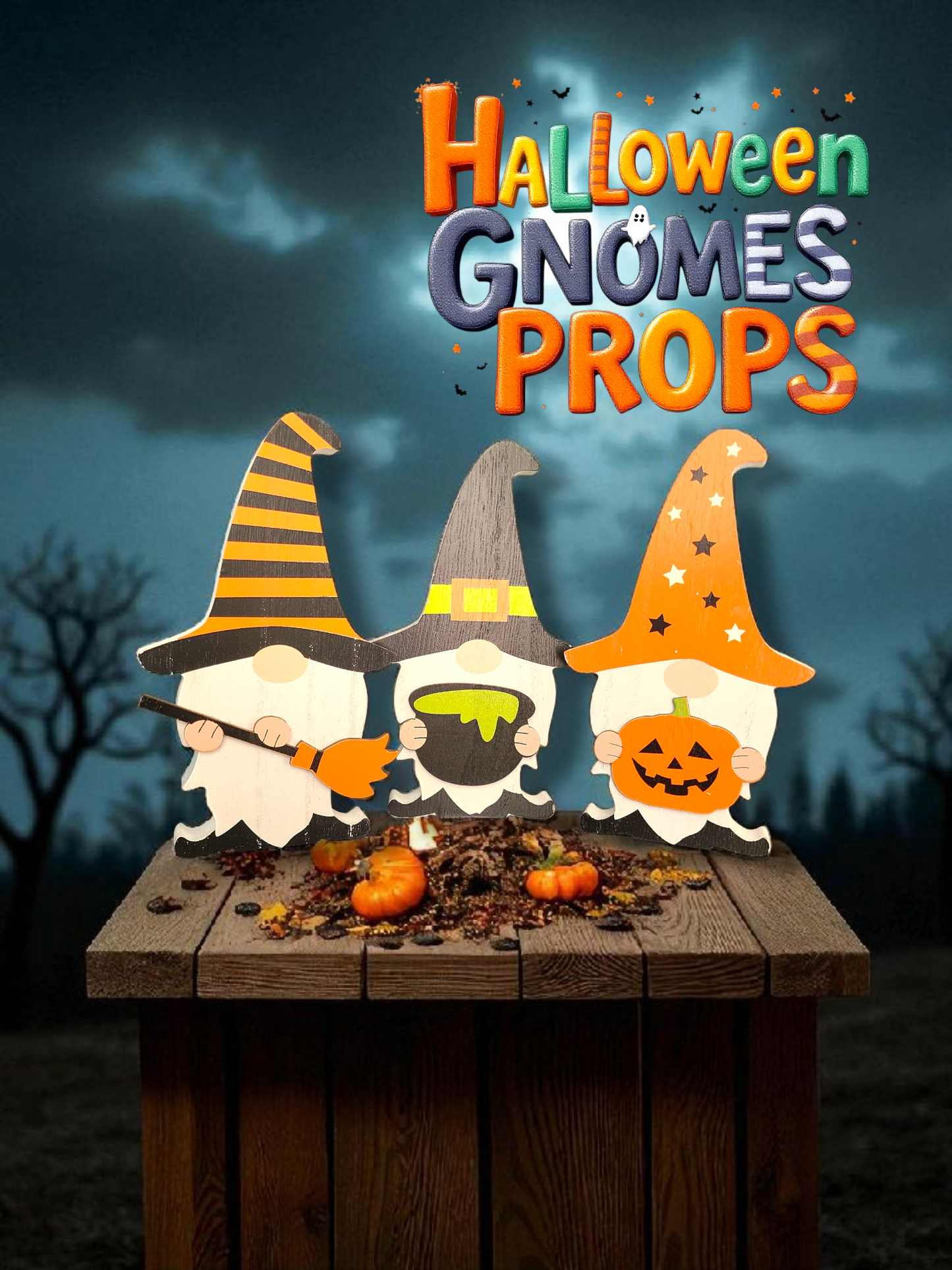 Halloween Gnome Props