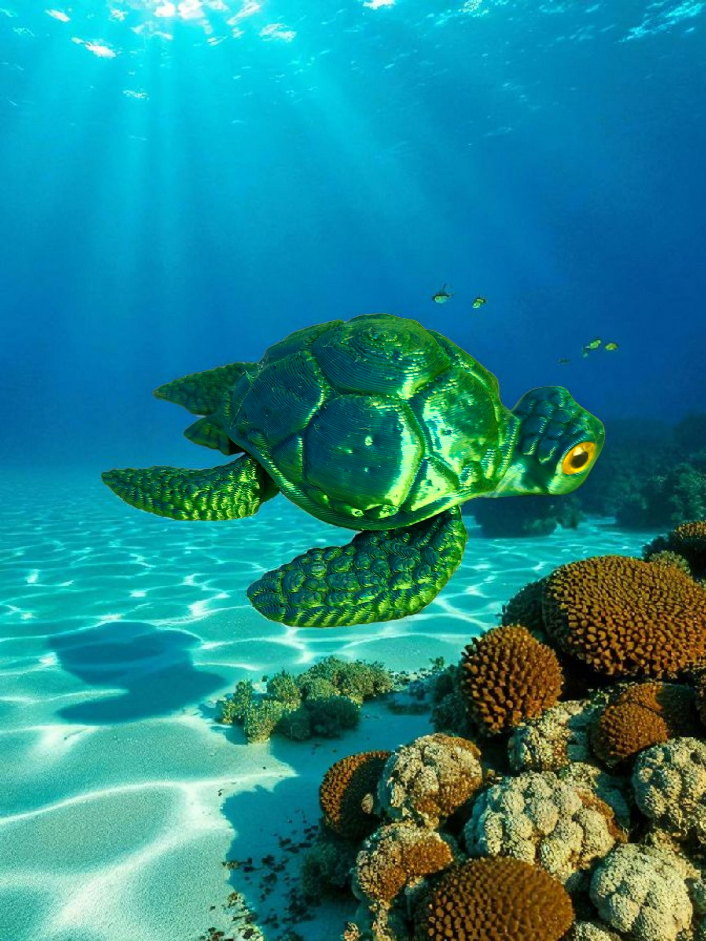 3d printed Sea Turtle Props