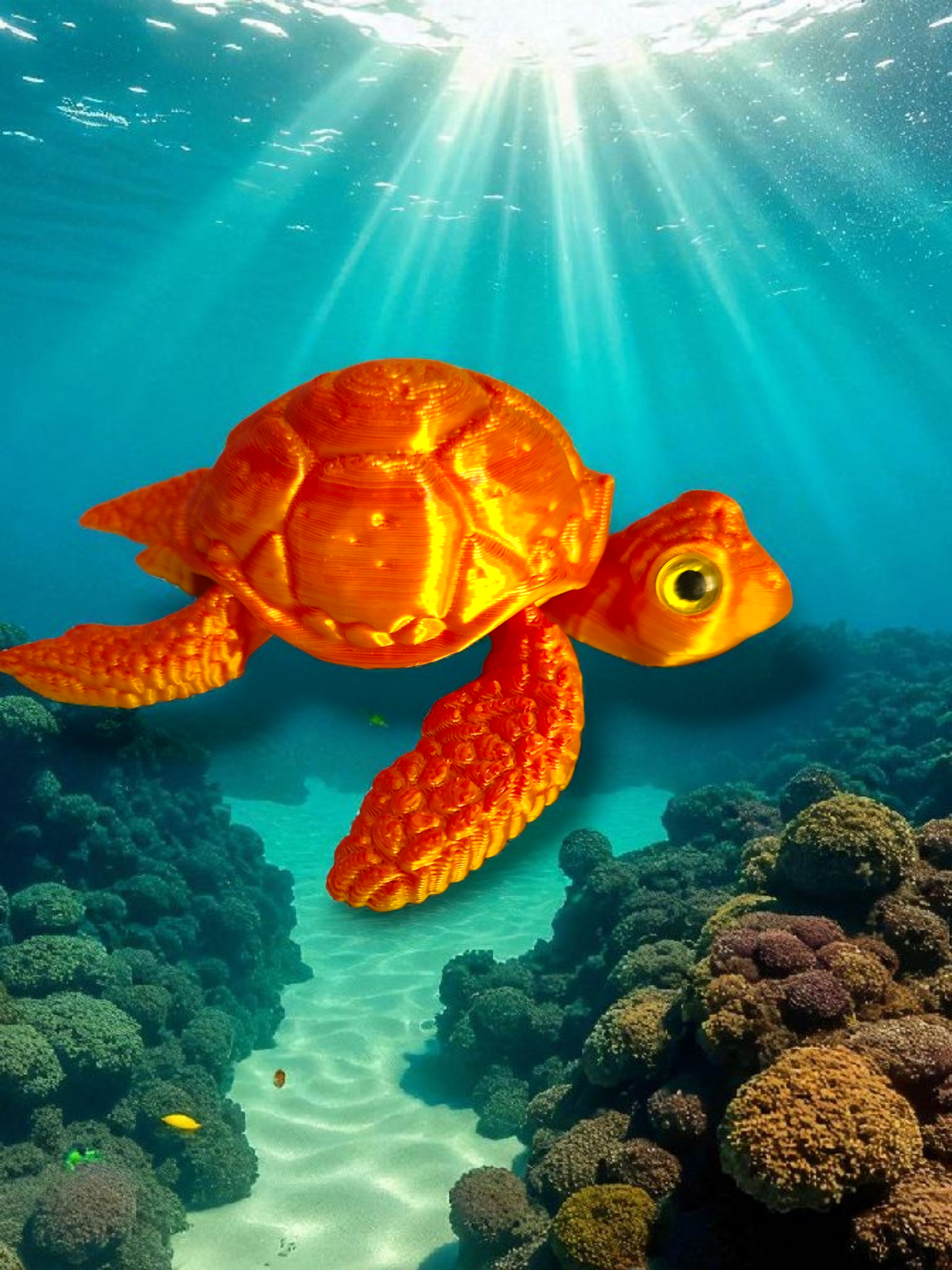 3d printed Sea Turtle Props
