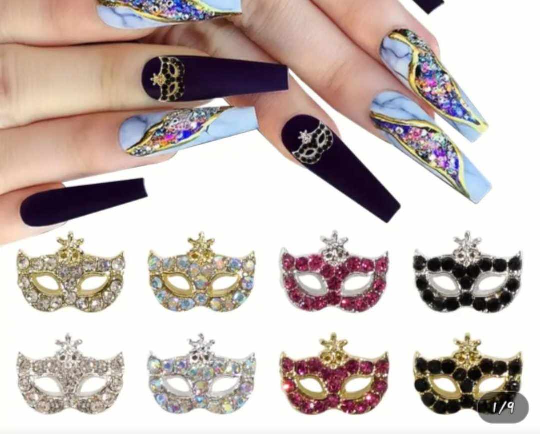 Mardi Gras Mask Charms