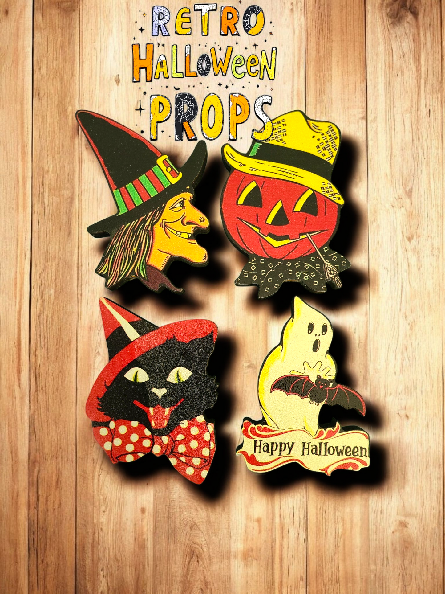 Retro Halloween Props