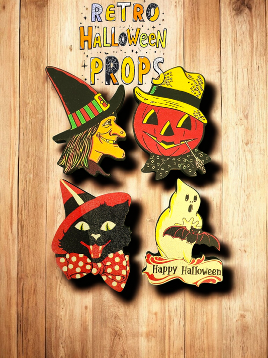 Retro Halloween Props