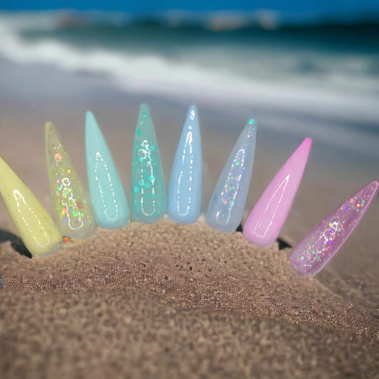 Pastel and sea glass collection