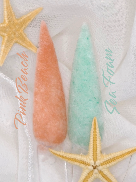Pink Beach and Sea Foam Duo
