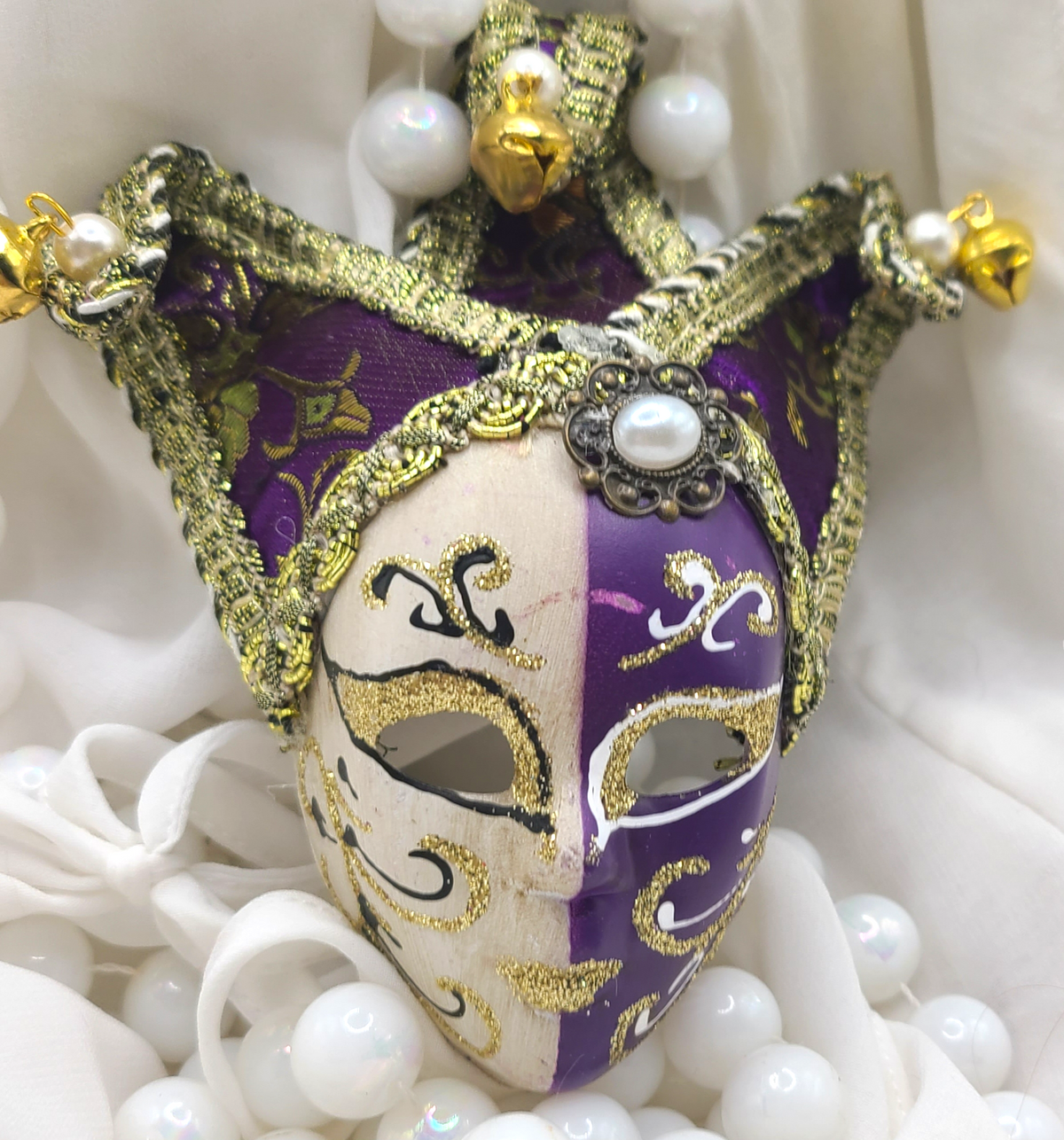 Large Mardi Gras mask props – Phoenix Rising Dip Powder for  display picture 1