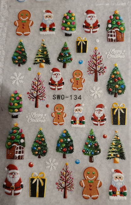 3d Christmas Stickers