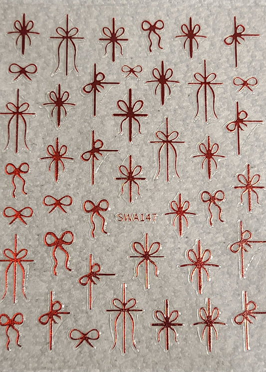 Christmas Bow Stickers