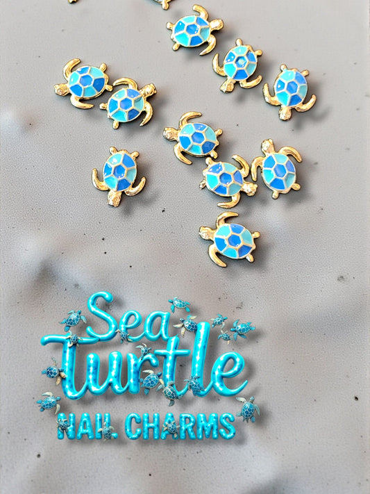 Sea Turtle Nail Charms