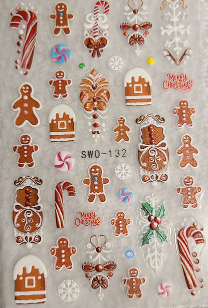 3d Christmas Stickers
