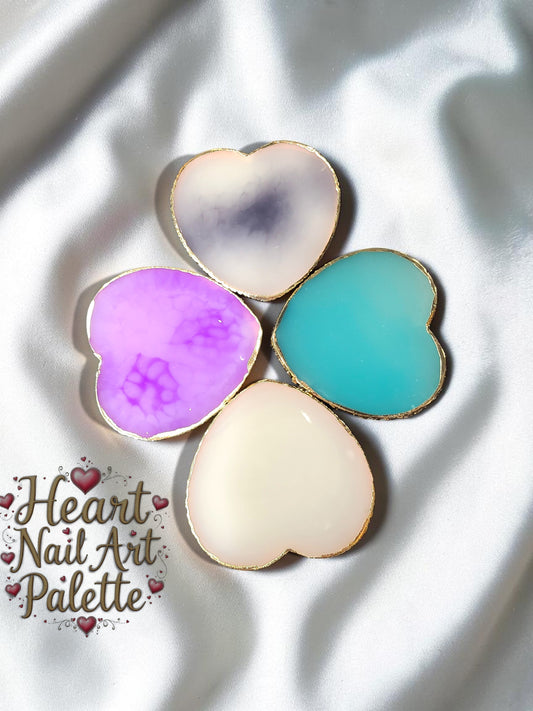 Resin Heart Nail Pallette