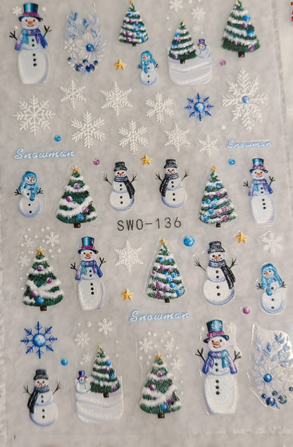 3d Christmas Stickers