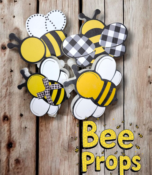 Wooden Bee Props